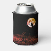 ハローウィンパーティブラックナイトフルムーンホラー 缶クーラー (缶裏面)
