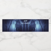 ハローウィンパーティブラックレイブンクロウブルーフォレスト ペットボトルラベル (シングルラベル)