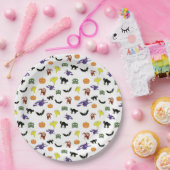 ハローウィンパーティプレート数々の色パターン ペーパープレート (パーティー)