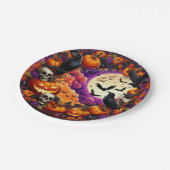 ハローウィンパーティプレート:不気味およびフェスティバルデザイン ペーパープレート (アングル)