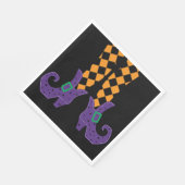 ハローウィンパーティホリデーカスタムレトロカラフル スタンダードランチョンナプキン (角)