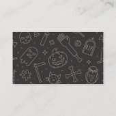 ハローウィンパーティポスター 名刺 (裏面)