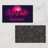 ハローウィンパーティポスター 名刺 (正面/裏面)