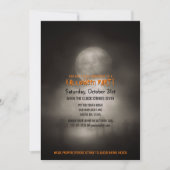 ハローウィンパーティム不気味ーンライト墓地 招待状 (正面)