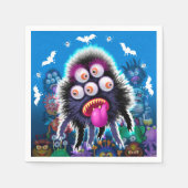 ハローウィンパーティモンスターのためのナプキン スタンダードカクテルナプキン (正面)