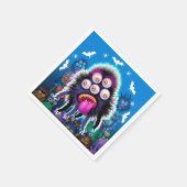 ハローウィンパーティモンスターのためのナプキン スタンダードカクテルナプキン (角)