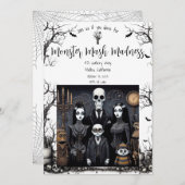 ハローウィンパーティモンスターマッシュ 招待状 (正面/裏面)