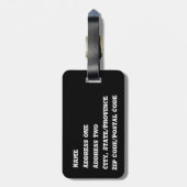 ハローウィンパーティラゲッジタグ ラゲッジタグ (裏面縦)