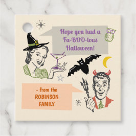 ハローウィンパーティレトロユーモアファボラスパーソナライズされた フェイバータグ