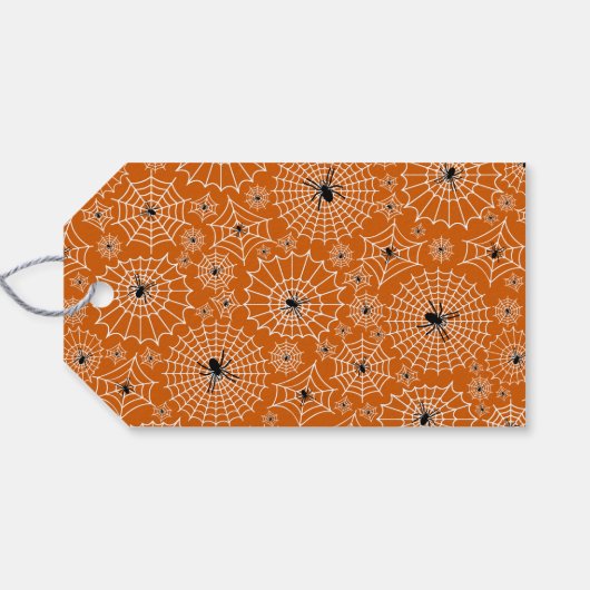 ハローウィンパーティレトロユーモアファボラス名前をカスタムする ギフトタグ (裏面横)