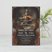 ハローウィンパーティヴィンテージゴシックグリムリーパーヴィオリニ 招待状 (スタンド正面)