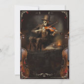 ハローウィンパーティヴィンテージゴシックグリムリーパーヴィオリニ 招待状 (裏面)