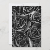 ハローウィンパーティヴィンテージゴシック銀スカル 招待状 (裏面)