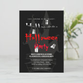 ハローウィンパーティヴィンテージゴシック 招待状 (スタンド正面)