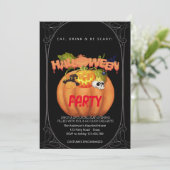 ハローウィンパーティヴィンテージゴシック 招待状 (スタンド正面)