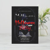 ハローウィンパーティヴィンテージゴシック 招待状 (スタンド正面)