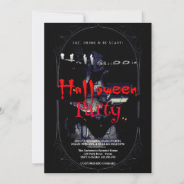ハローウィンパーティヴィンテージゴシック 招待状
