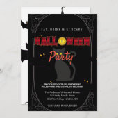 ハローウィンパーティヴィンテージゴシック 招待状 (正面/裏面)