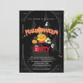 ハローウィンパーティヴィンテージゴシック 招待状 (スタンド正面)