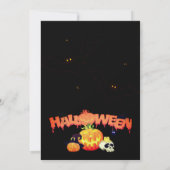 ハローウィンパーティヴィンテージゴシック 招待状 (裏面)