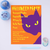ハローウィンパーティ不気味キティ猫怖 チラシ (シングル)