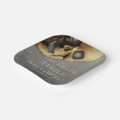 ハローウィンパーティ不気味スカルスクエア紙プレート ペーパープレート (傾斜あり)