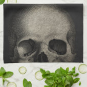 ハローウィンパーティ不気味スカル キッチンタオル (折り畳み)