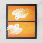 ハローウィンパーティ不気味ホワイト幽霊名座席表 プレイスカード (外部開封)