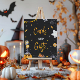 ハローウィンパーティ不気味誕生日カード及びギフトサイン ポスター