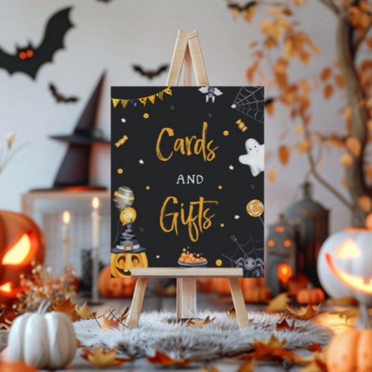 ハローウィンパーティ不気味誕生日カード及びギフトサイン ポスター