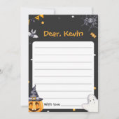 ハローウィンパーティ不気味誕生日タイムカプセルカード 招待状 (正面)