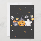 ハローウィンパーティ不気味誕生日タイムカプセルカード 招待状 (裏面)