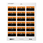 ハローウィンパーティ住所 シール (フルシート)