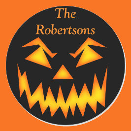 ハローウィンパーティ優先バッグ怖いステッカーラベル ラウンドシール