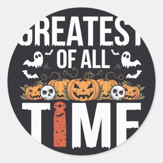 ハローウィンパーティ凝視 ラウンドシール (正面)