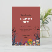 ハローウィンパーティ前立腺性幽霊 招待状 (スタンド正面)