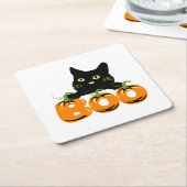 ハローウィンパーティ収集！ スクエアペーパーコースター (アングル)