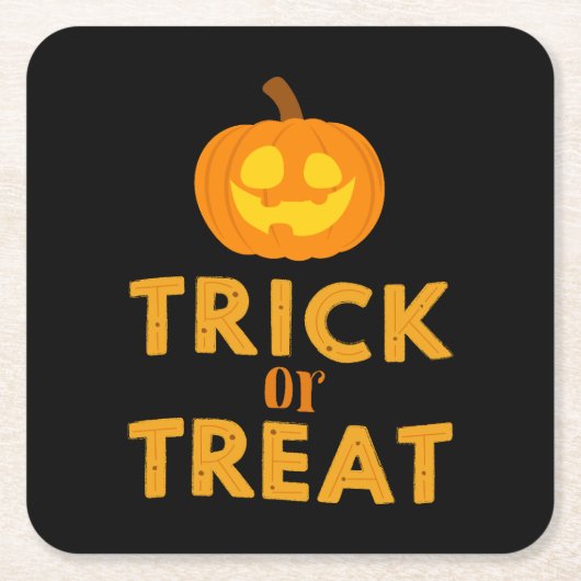 ハローウィンパーティ収集！ スクエアペーパーコースター (正面)