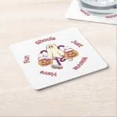 ハローウィンパーティ収集！ スクエアペーパーコースター (アングル)