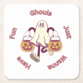 ハローウィンパーティ収集！ スクエアペーパーコースター