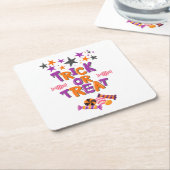 ハローウィンパーティ収集！ スクエアペーパーコースター (アングル)