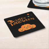 ハローウィンパーティ収集！ スクエアペーパーコースター (アングル)