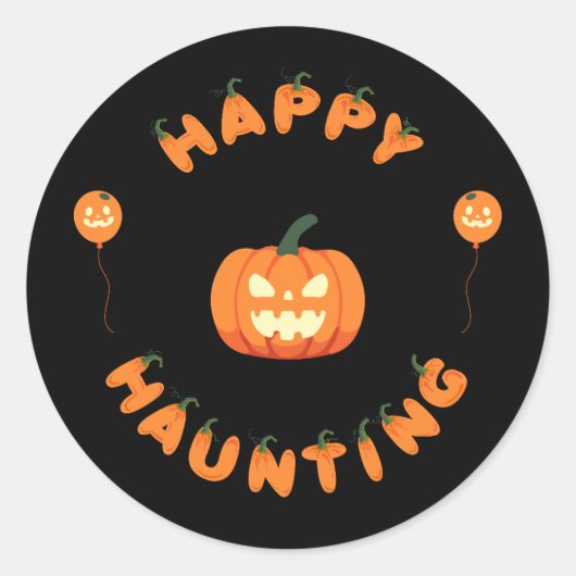 ハローウィンパーティ収集！ ラウンドシール (正面)