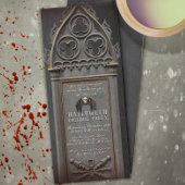 ハローウィンパーティ墓地トームストーン 招待状