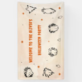 ハローウィンパーティ大人ヴィンテージゴシックスカルバナー 横断幕 (縦)