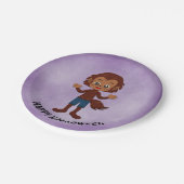 ハローウィンパーティ子供へ人狼紙プレート ペーパープレート (アングル)