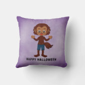 ハローウィンパーティ子供へ人狼 クッション (裏面)