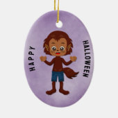 ハローウィンパーティ子供へ人狼 セラミックオーナメント (裏面)