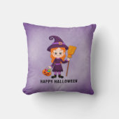 ハローウィンパーティ子供へ魔女 クッション (正面)