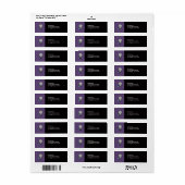 ハローウィンパーティ差出人住所ラベル ラベル (フルシート)